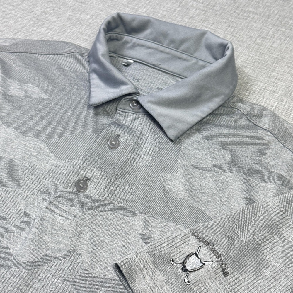 Under Armour Camouflage Golf The Playoff Polo Shirt Mens Medium‎ Gray